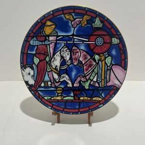 CARTIER Cathedral “Stained Glass” Plate, CHARTRES, First Issue, Limoges Fr, 1972